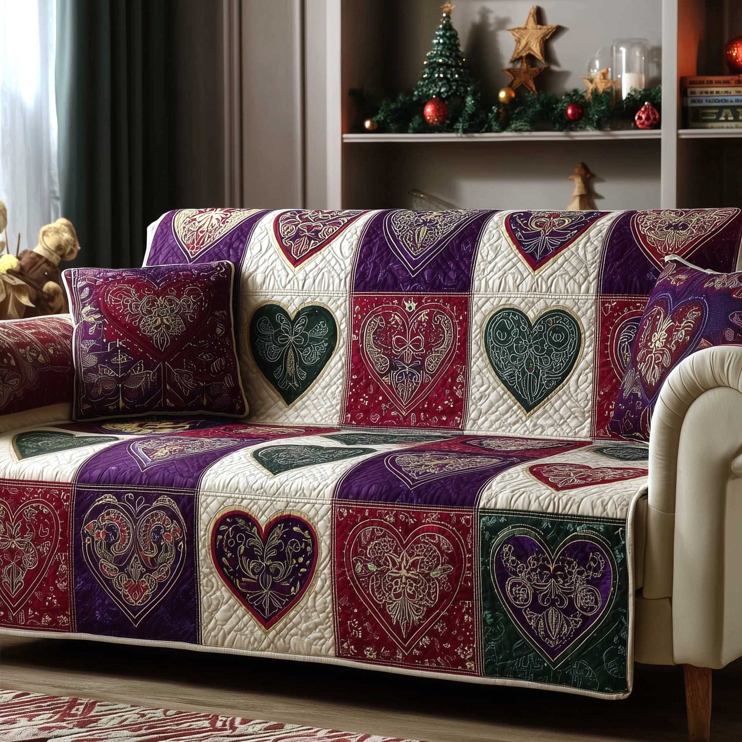 Heartloom Quilted Sofa Cover GFTOMA8863