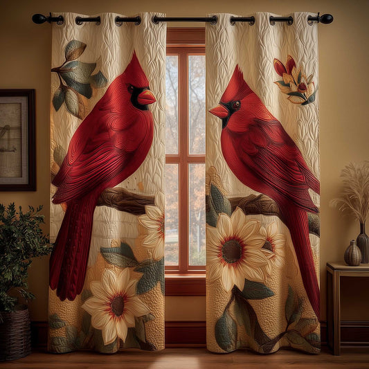 Cardinal Love Quilted Curtains GFTOMA8872