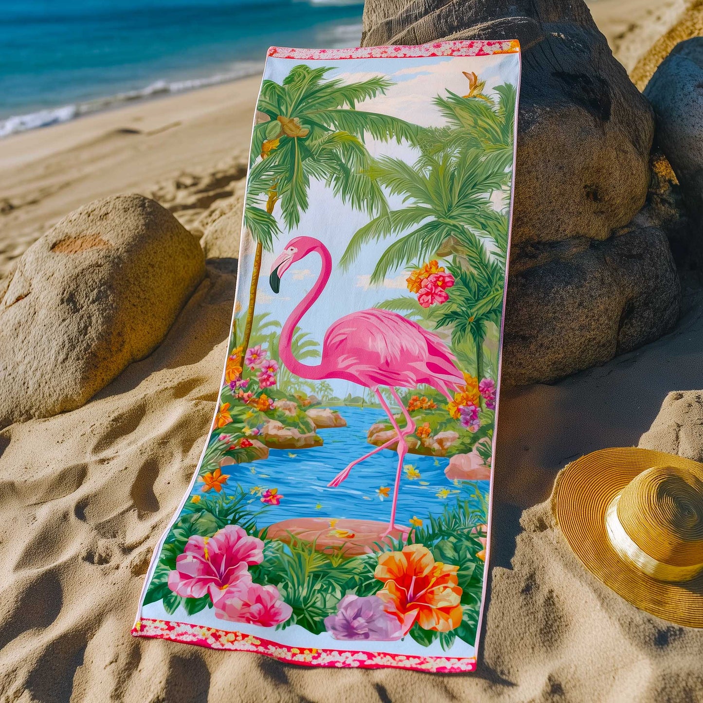 Flamingo Beach Towel GFTOMA8919