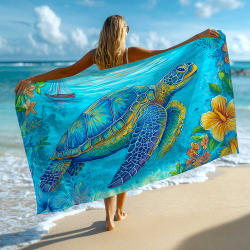 Turtle Oasis Beach Towel GFTOMA8922