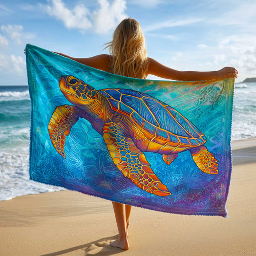 Turtle Oasis Beach Towel GFTOMA8925