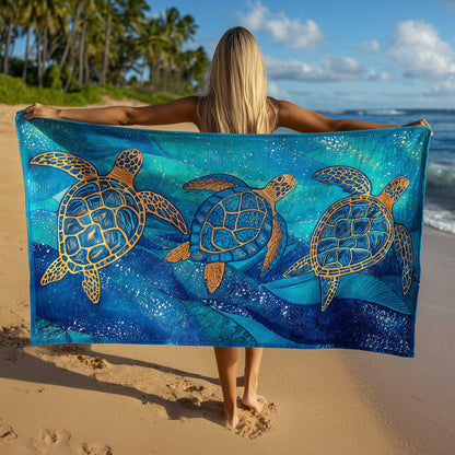 Turtle Oasis Beach Towel GFTOMA8926