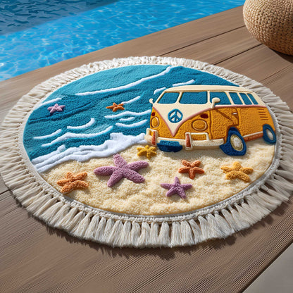 Free Spirit Van Round Beach Towel GFTOMA8933