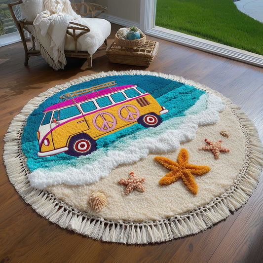 Free Spirit Van Round Beach Towel GFTOMA8934