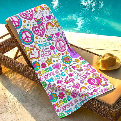 Peace Power Beach Towel GFTOMA8939