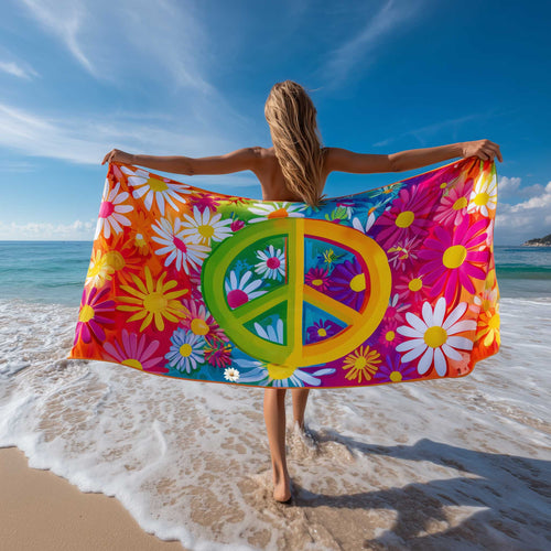 Peace Power Beach Towel GFTOMA8941