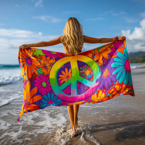 Peace Power Beach Towel GFTOMA8943