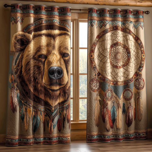 Wilderness Bear Quilted Curtains GFTOMA8945