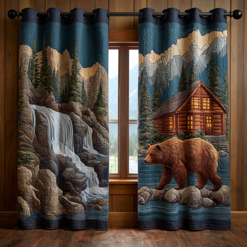 Wilderness Bear Quilted Curtains GFTOMA8946