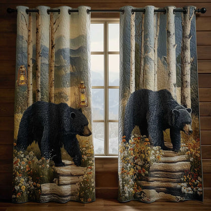 Wilderness Bear Quilted Curtains GFTOMA8948