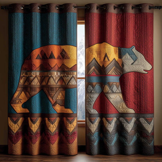 Wilderness Bear Quilted Curtains GFTOMA8949