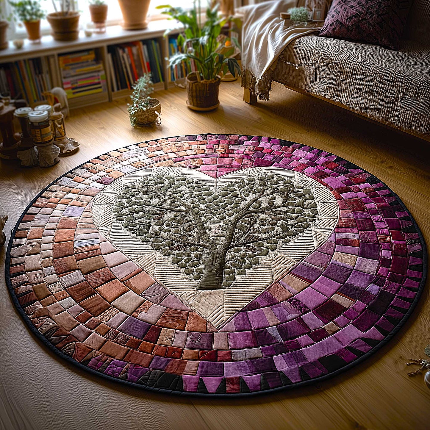 Heartloom Quilted Round Mat GFTOMA8982