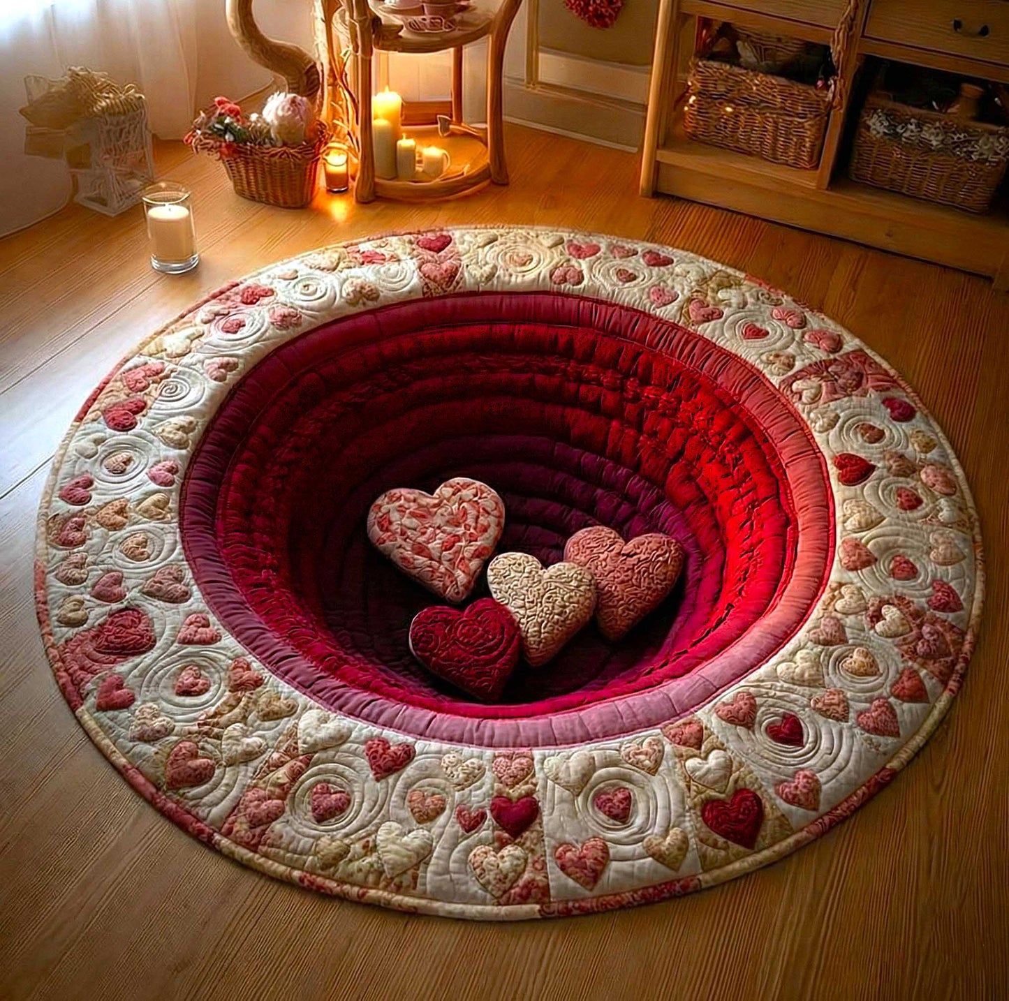 Heartloom Quilted Round Mat GFTOMA8987