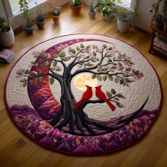 Cardinal Love Quilted Round Mat GFTOMA8989