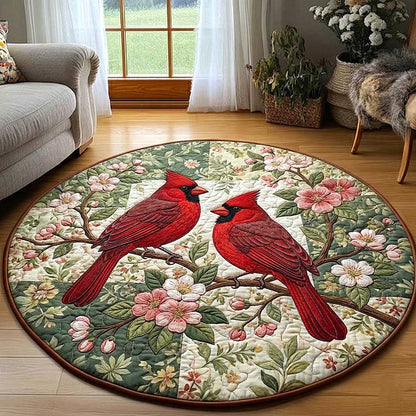 Cardinal Love Quilted Round Mat GFTOMA8993
