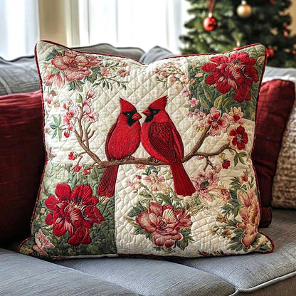 Cardinal Love Quilted Pillow Case GFTOMA8994