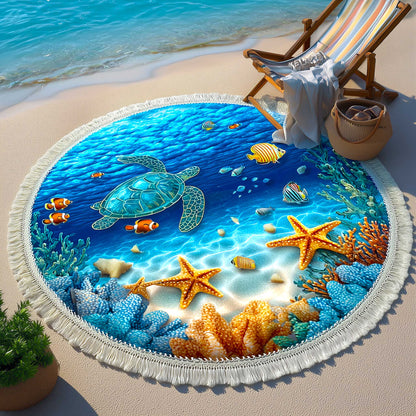 Ocean Breeze Round Beach Towel GFTOMA8997