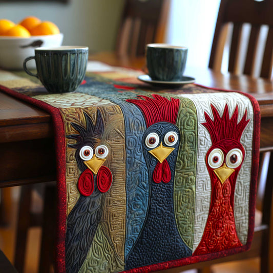 Funny Chickens Quilted Table Runner GFTOMA9041