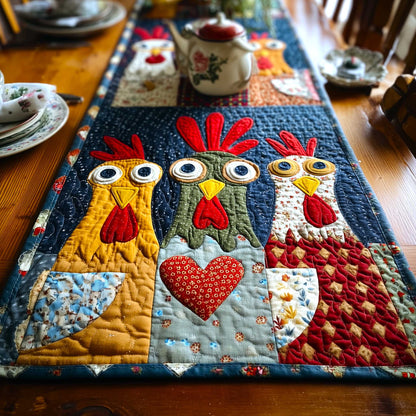 Funny Chickens Quilted Table Runner GFTOMA9042