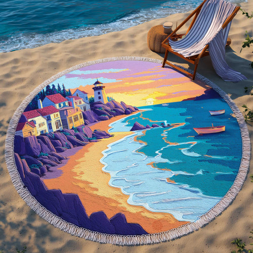 Ocean Breeze Round Beach Towel GFTOMA9045