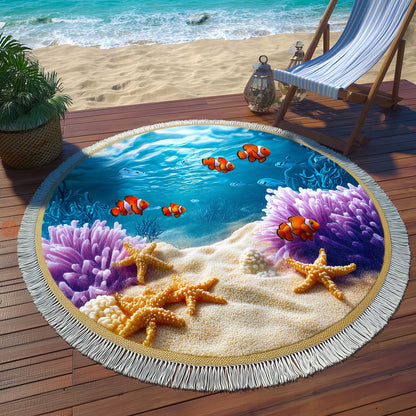 Ocean Breeze Round Beach Towel GFTOMA9046