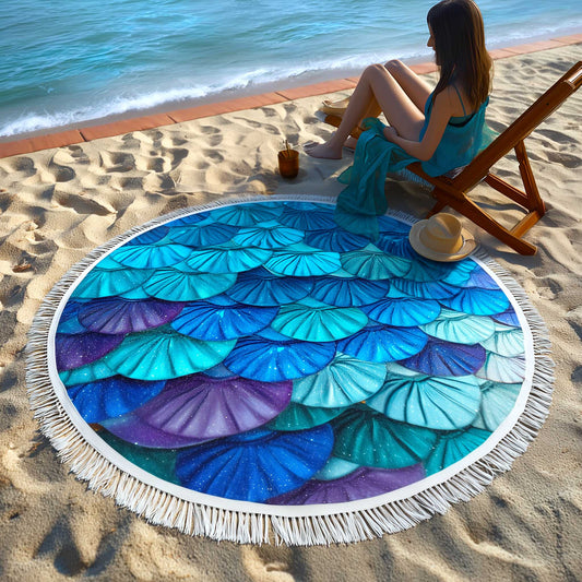 Ocean Breeze Round Beach Towel GFTOMA9047