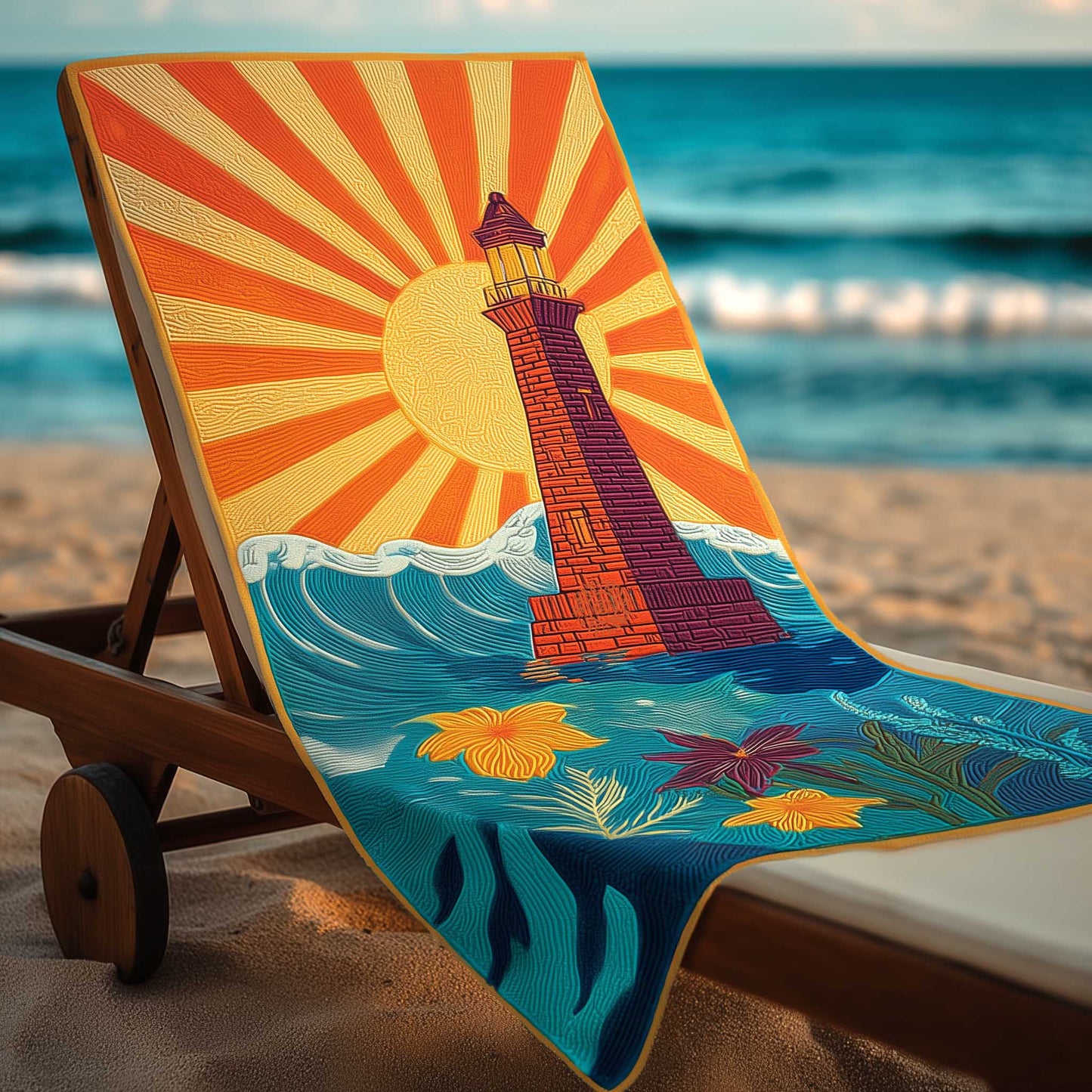 Lighthouse Glow Beach Towel GFTOMA9051