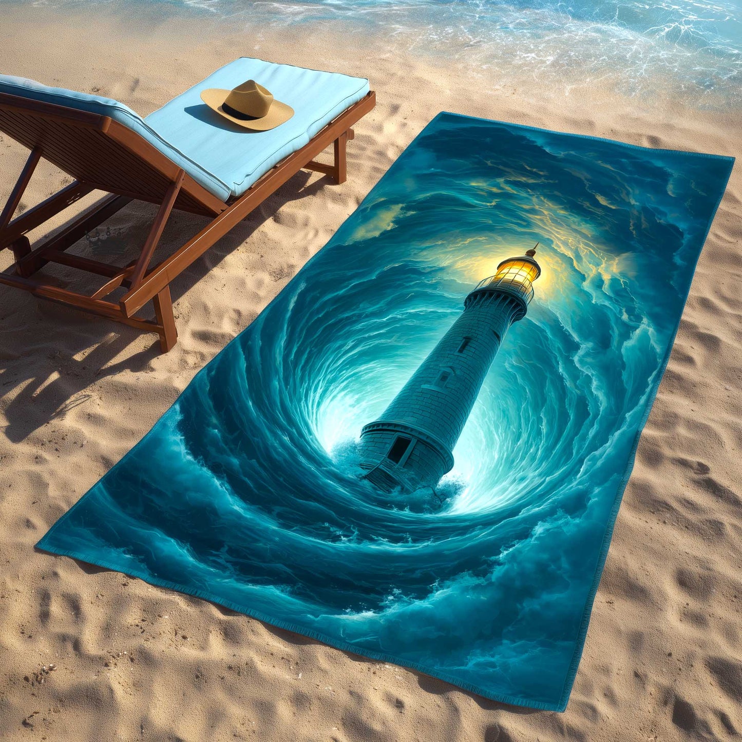 Lighthouse Glow Beach Towel GFTOMA9052