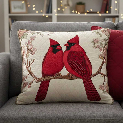 Cardinal Love Quilted Pillow Case GFTOMA9069
