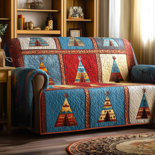 Tribal Comfort Quilted Sofa Cover GFTOMA9083