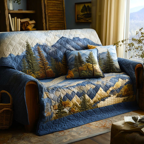 Forest Vibe Quilted Sofa Cover GFTOMA9089
