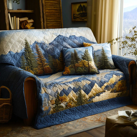 Forest Vibe Quilted Sofa Cover GFTOMA9089