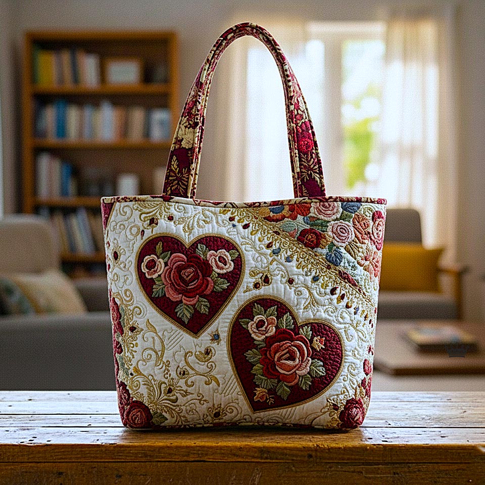 Floral Heartloom Quilted Tote Bag GFTOMA9103