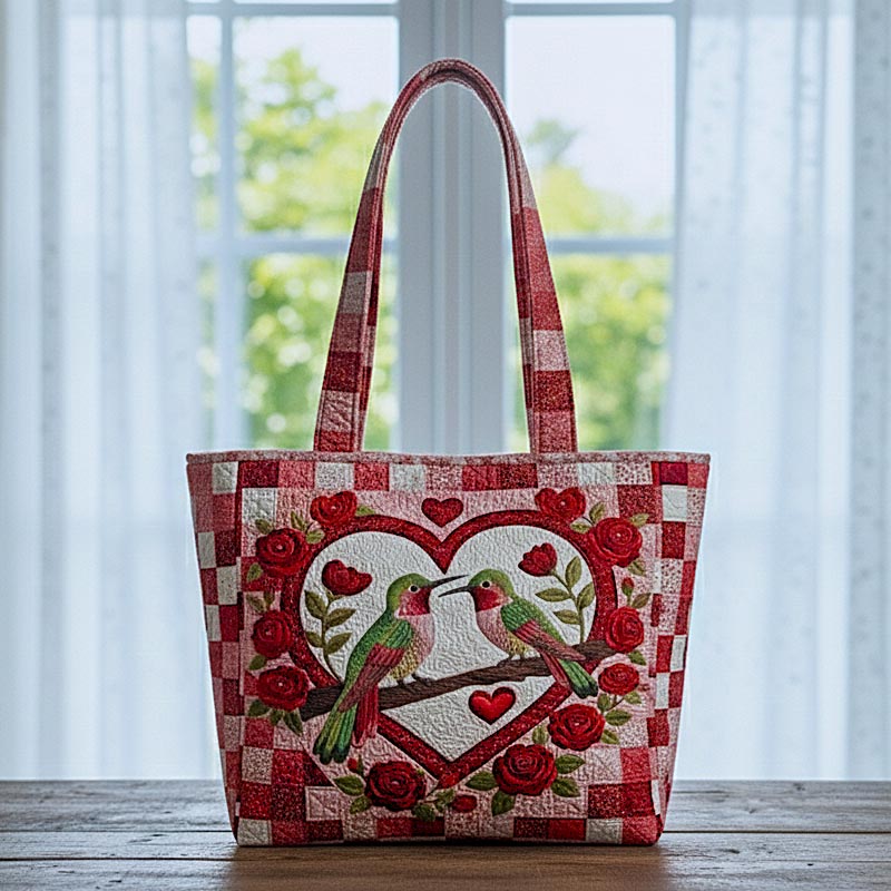 Hummingbird Love Quilted Tote Bag GFTOMA9115