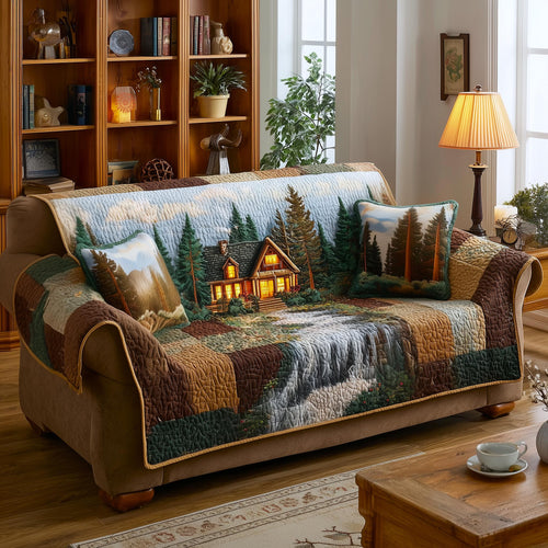 Forest Vibe Quilted Sofa Cover GFTOMA9131