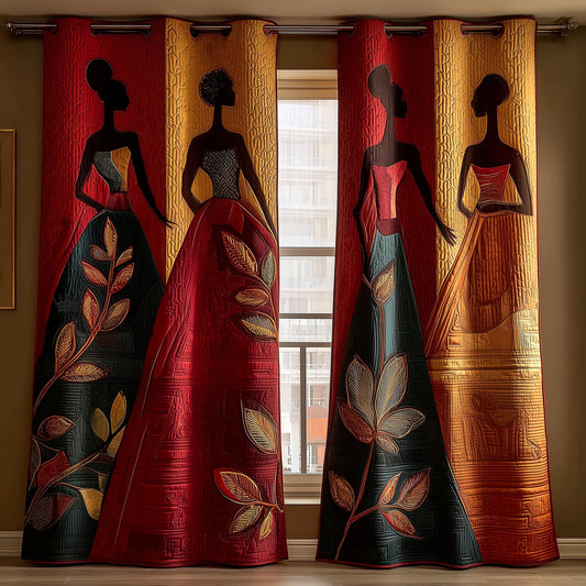 Melanin Quilted Curtains GFTOMA9133