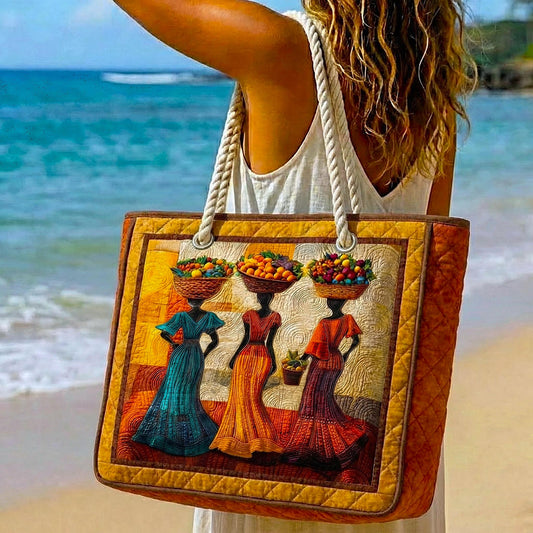 Golden Queens Quilted Beach Bag GFTOMA9146