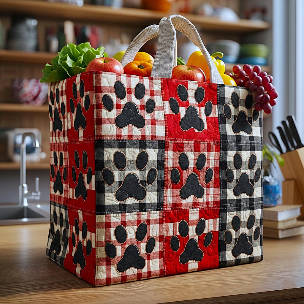 Happy Paws Quilted Shopping Bag GFTOMA9167