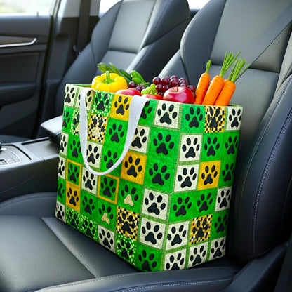 Paw Parade Quilted Shopping Bag GFTOMA9169