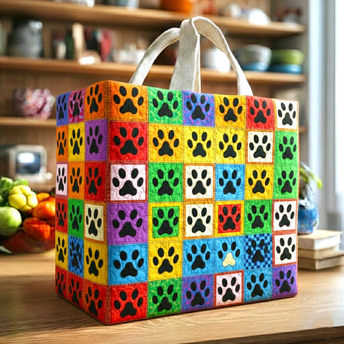 Paws of Love Quilted Shopping Bag GFTOMA9171