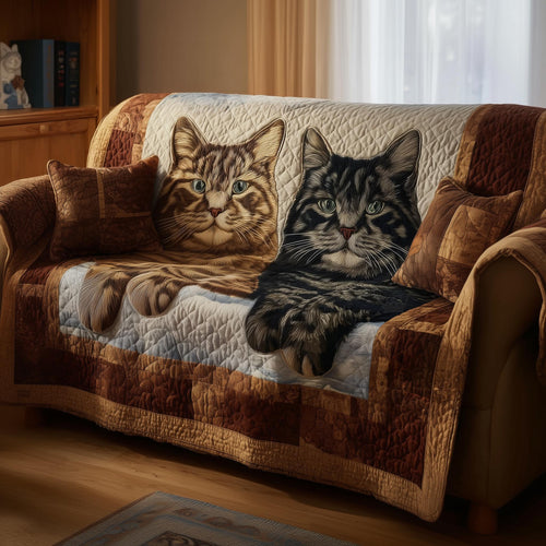 Purrfect Patch Quilted Sofa Cover GFTOMA9182