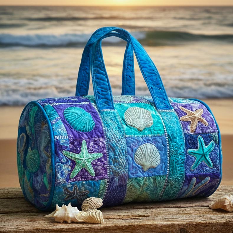 Seashell Calm Quilted Duffle Bag GFTOMA9184