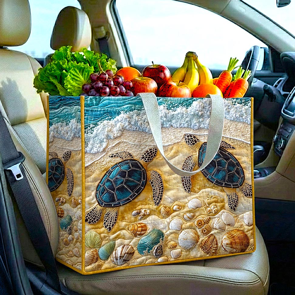 Sea Turtle Quilted Shopping Bag GFTOMA9206