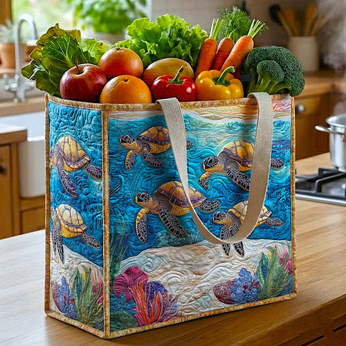 Sea Turtle Quilted Shopping Bag GFTOMA9209