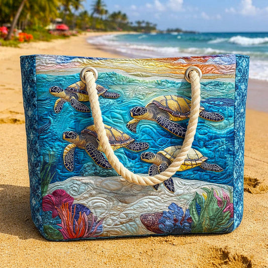 Sea Turtle Quilted Beach Bag GFTOMA9221