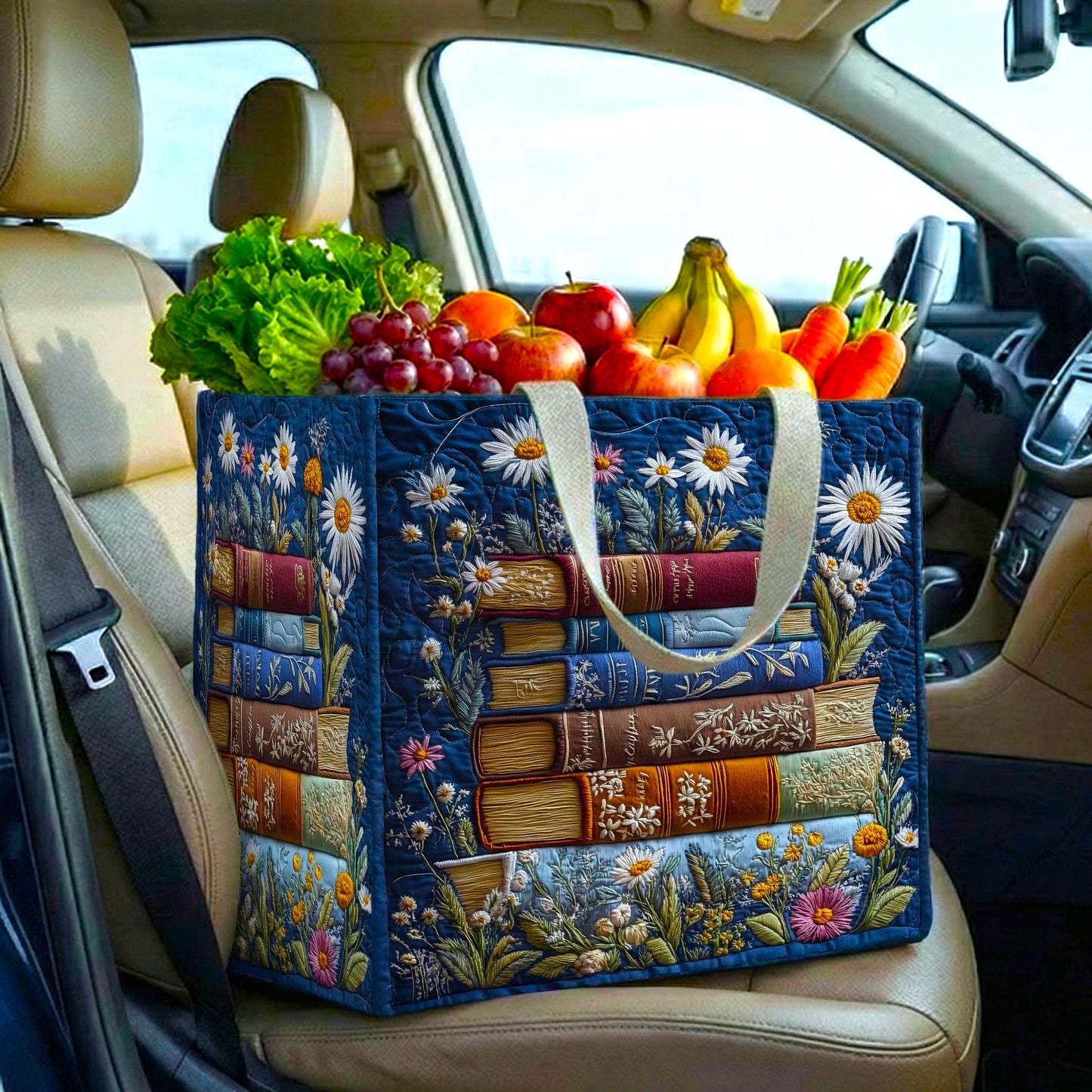 Book Haven Quilted Shopping Bag GFTOMA9245
