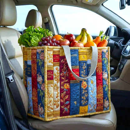 Cozy Books Quilted Shopping Bag GFTOMA9246