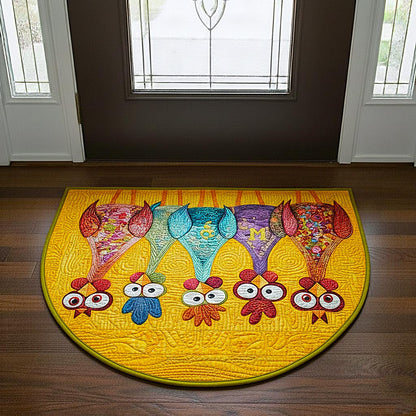 Cheeky Chicken Quilted Welcome Mat GFTOMA9256