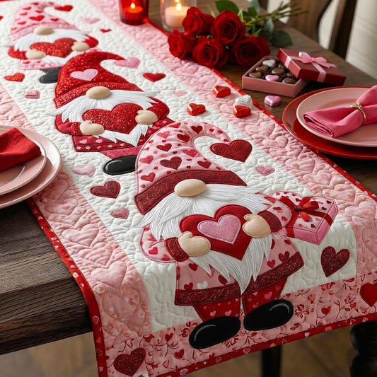 Love Gnome Quilted Table Runner GFTOMA9290