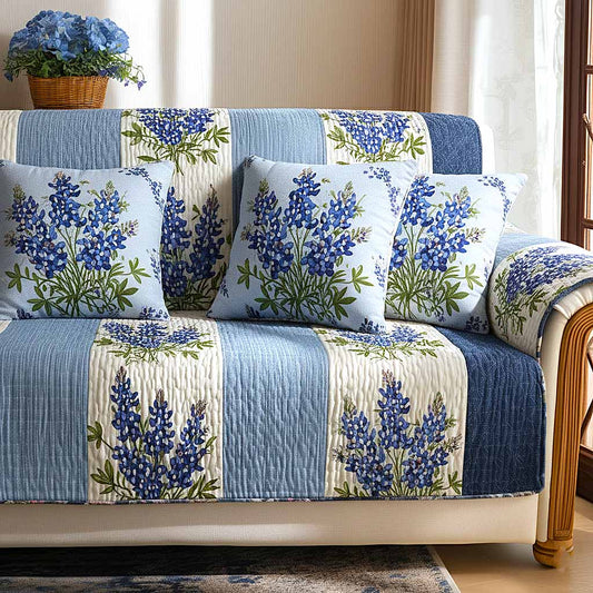 Cottage Bloom Quilted Sofa Cover GFTOMA9361